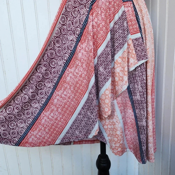 BCBG MAXAZRIA WOMEN'S Purple ORANGE DRESS Stretch WRAP CORAL ELEGANT XS - Picture 5 of 14